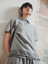 "Feel Fresh" Grey Women Short-Sleeve Shirt
