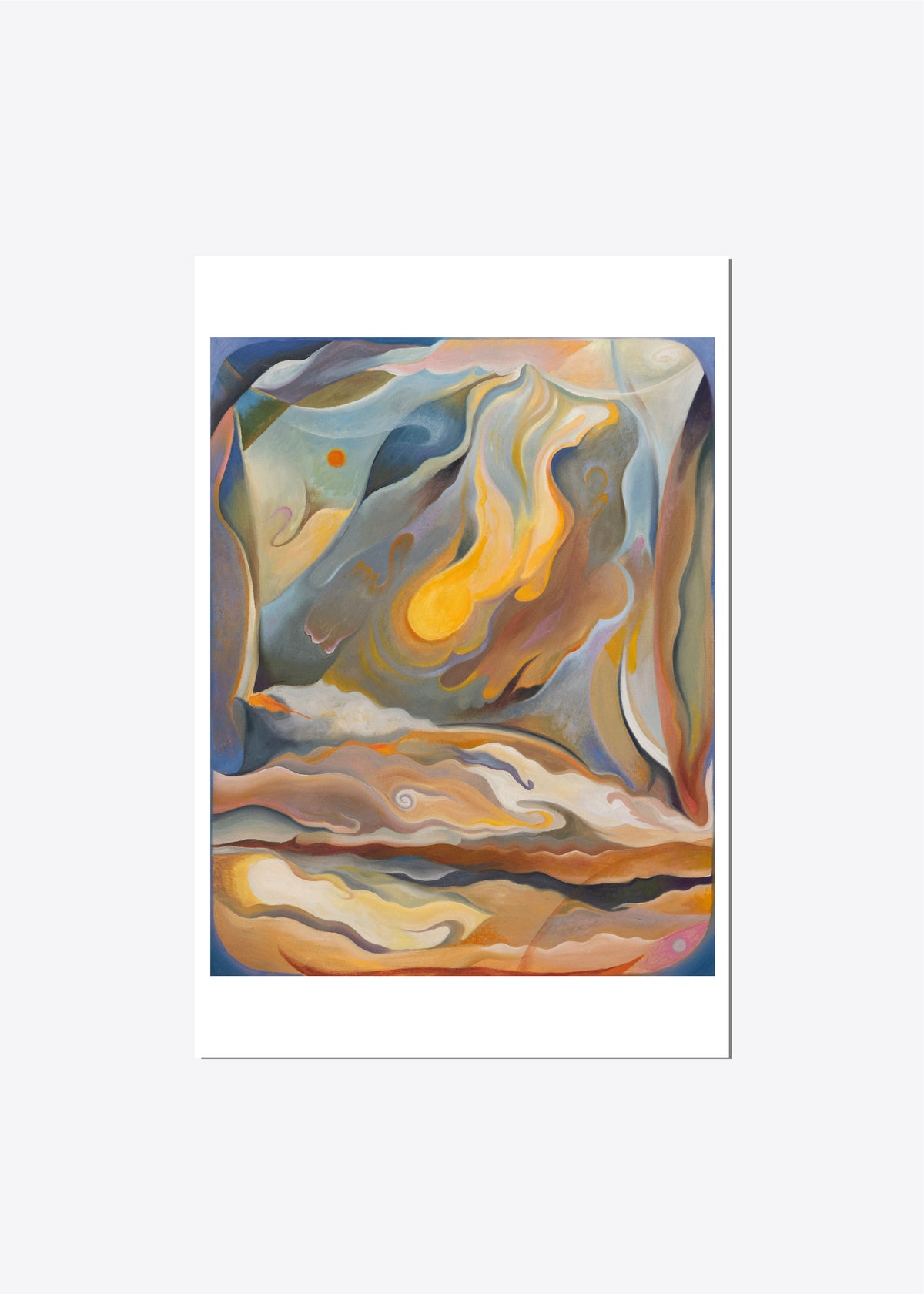Kartpostal - Where Fire Meets Water