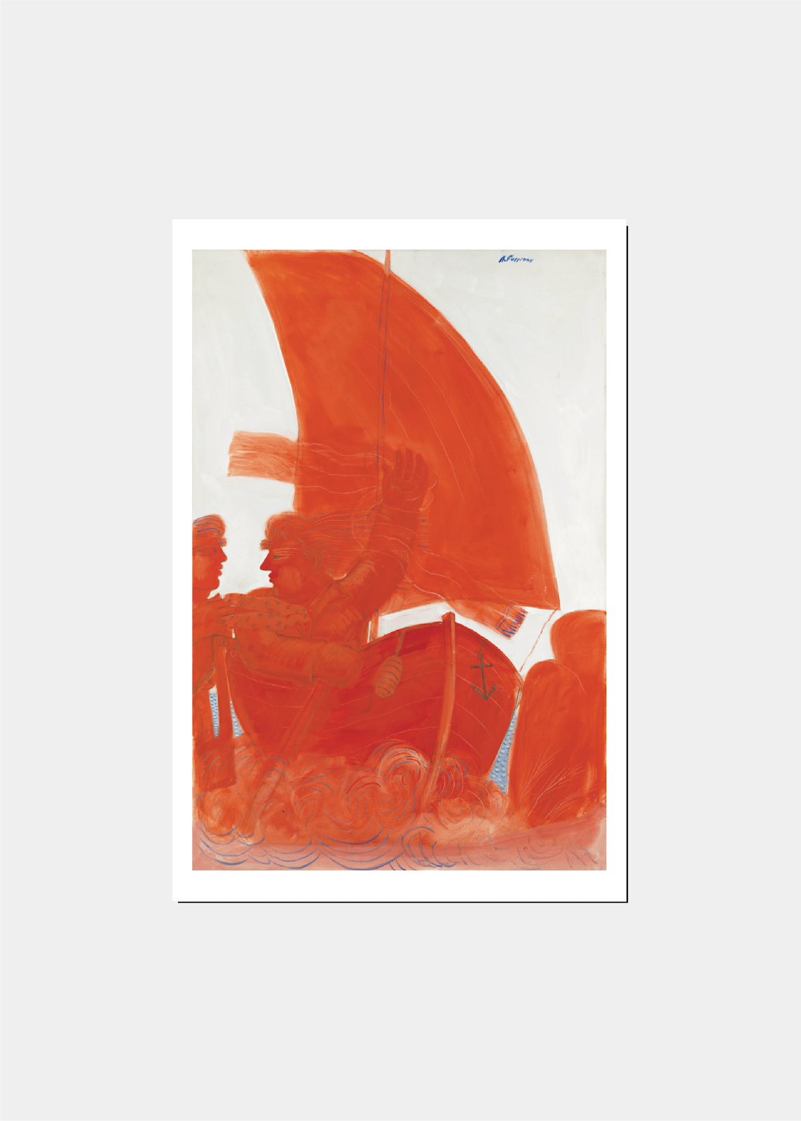 Postcard "Untitled" Orange