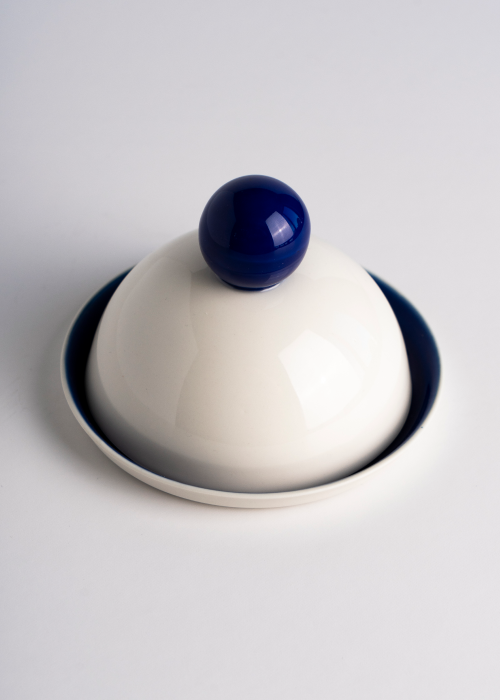 BANU White Bell & Plate