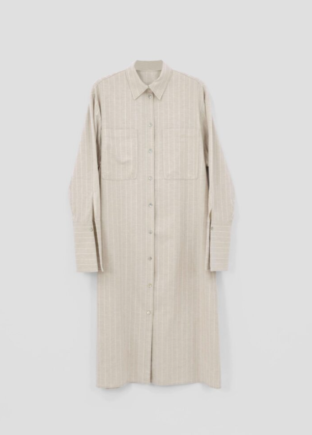 Striped Shirt Dress /Womenswear