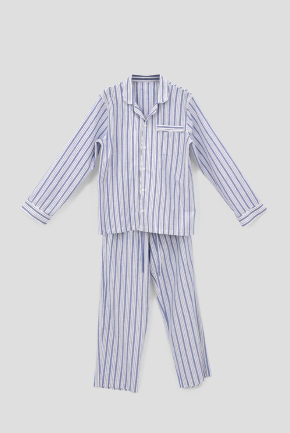 Çizgili Gömlek Pantolon Takım