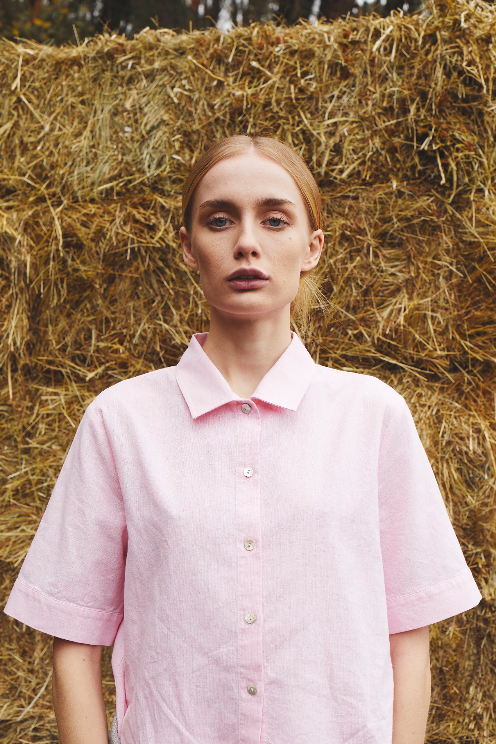 Pembe Gömlek & Şort Takım