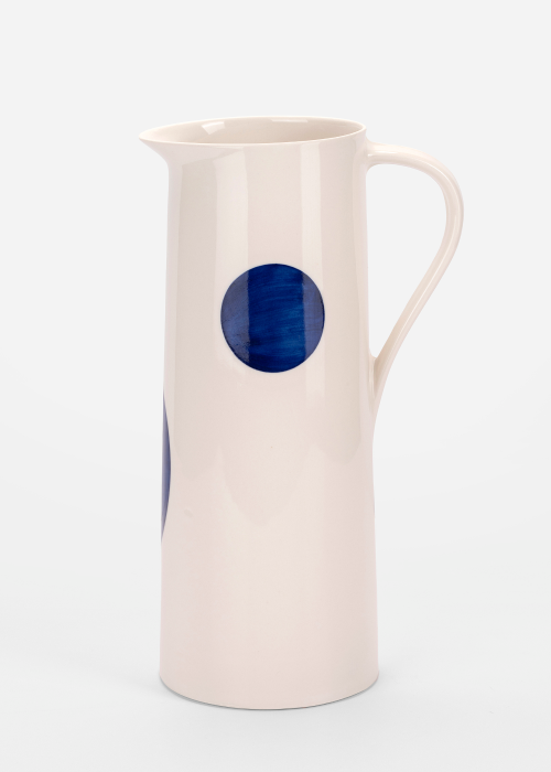 Water Pitcher - "Cobalt Dot"