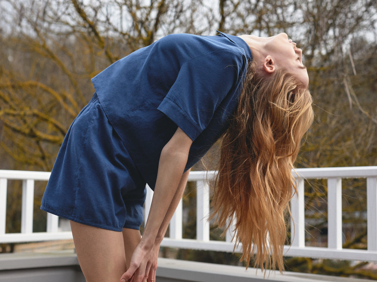 Lacivert Gömlek & Şort Takım