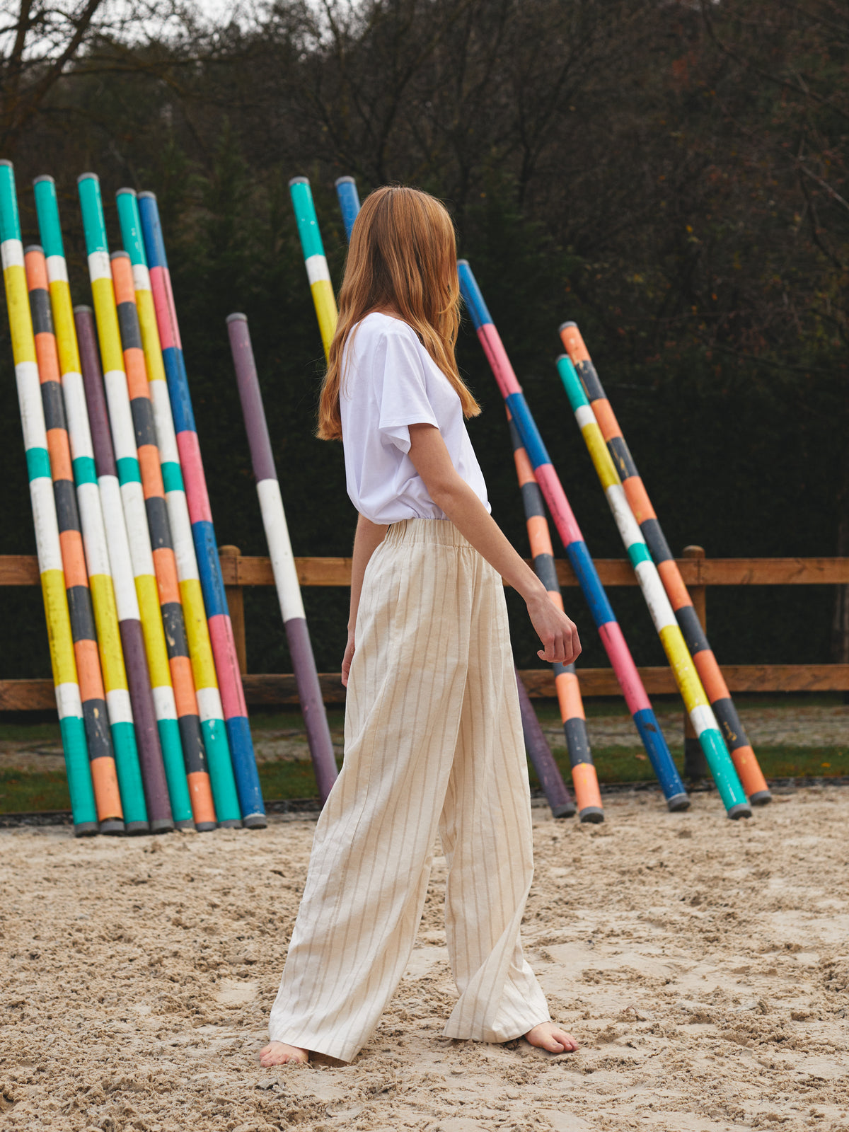 Striped Wideleg Pant /Womenswear